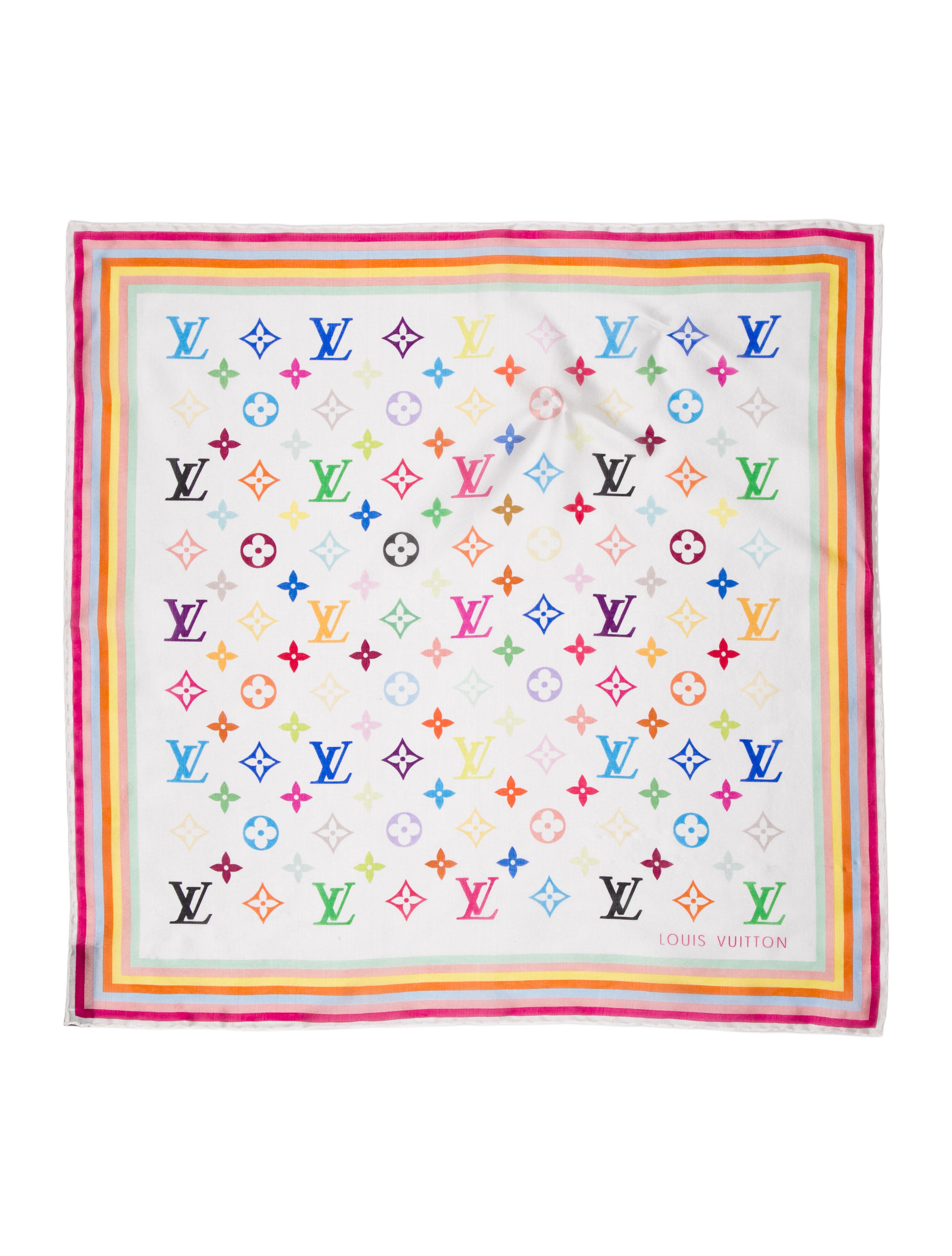 Louis Vuitton x Takashi Murakami Silk Scarf