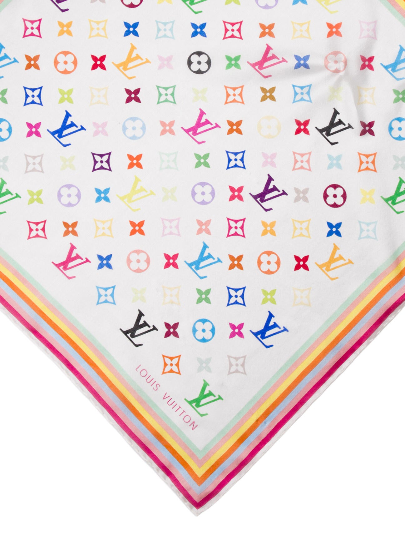 Louis Vuitton x Takashi Murakami Silk Scarf