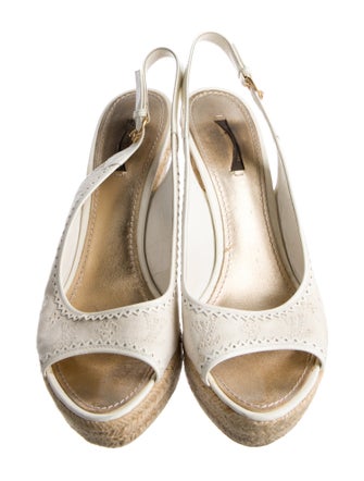 Louis Vuitton LV Monogram Canvas Slingback Pumps