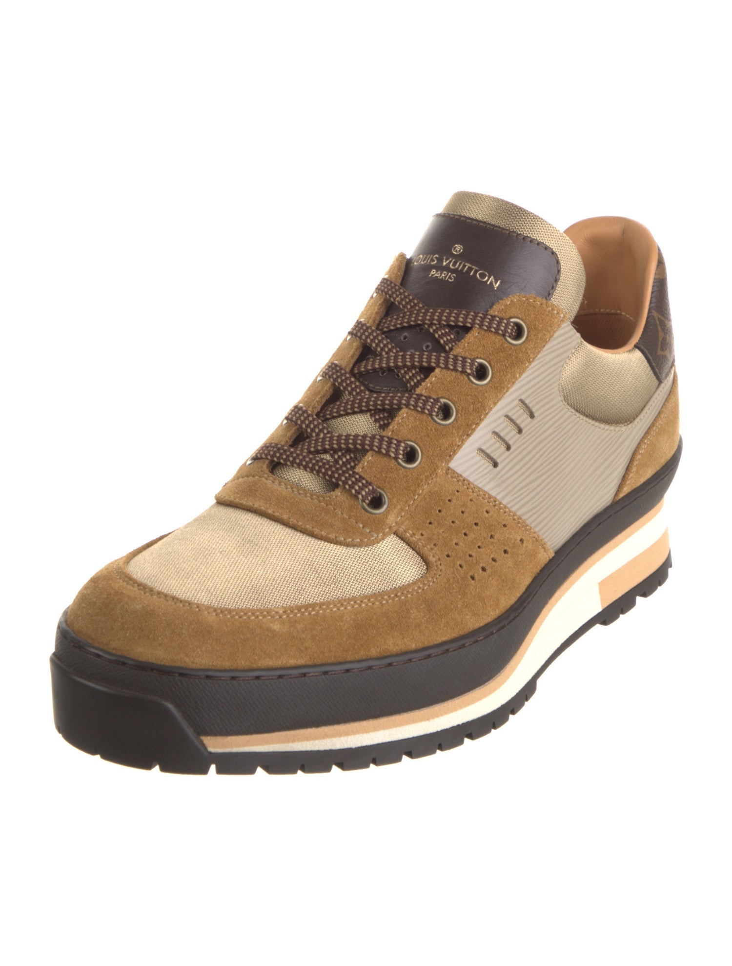 Louis Vuitton LV Monogram Suede Sneakers