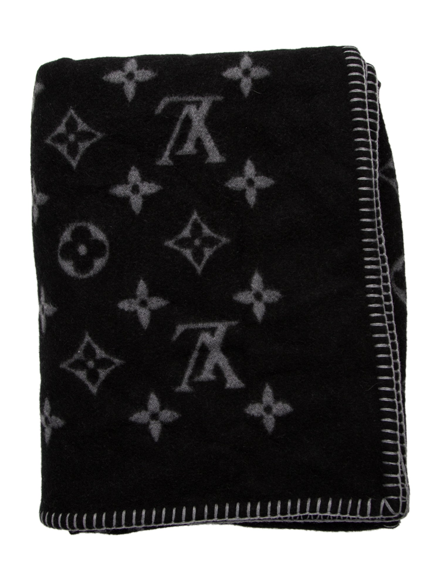 Louis Vuitton Monogram Eclipse Throw Blanket