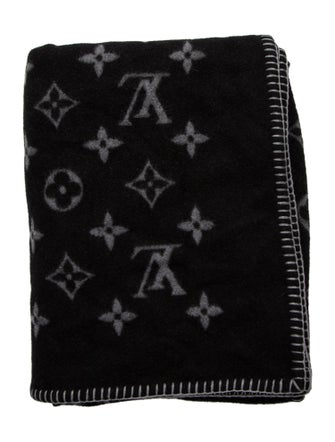 Louis Vuitton Monogram Eclipse Throw Blanket