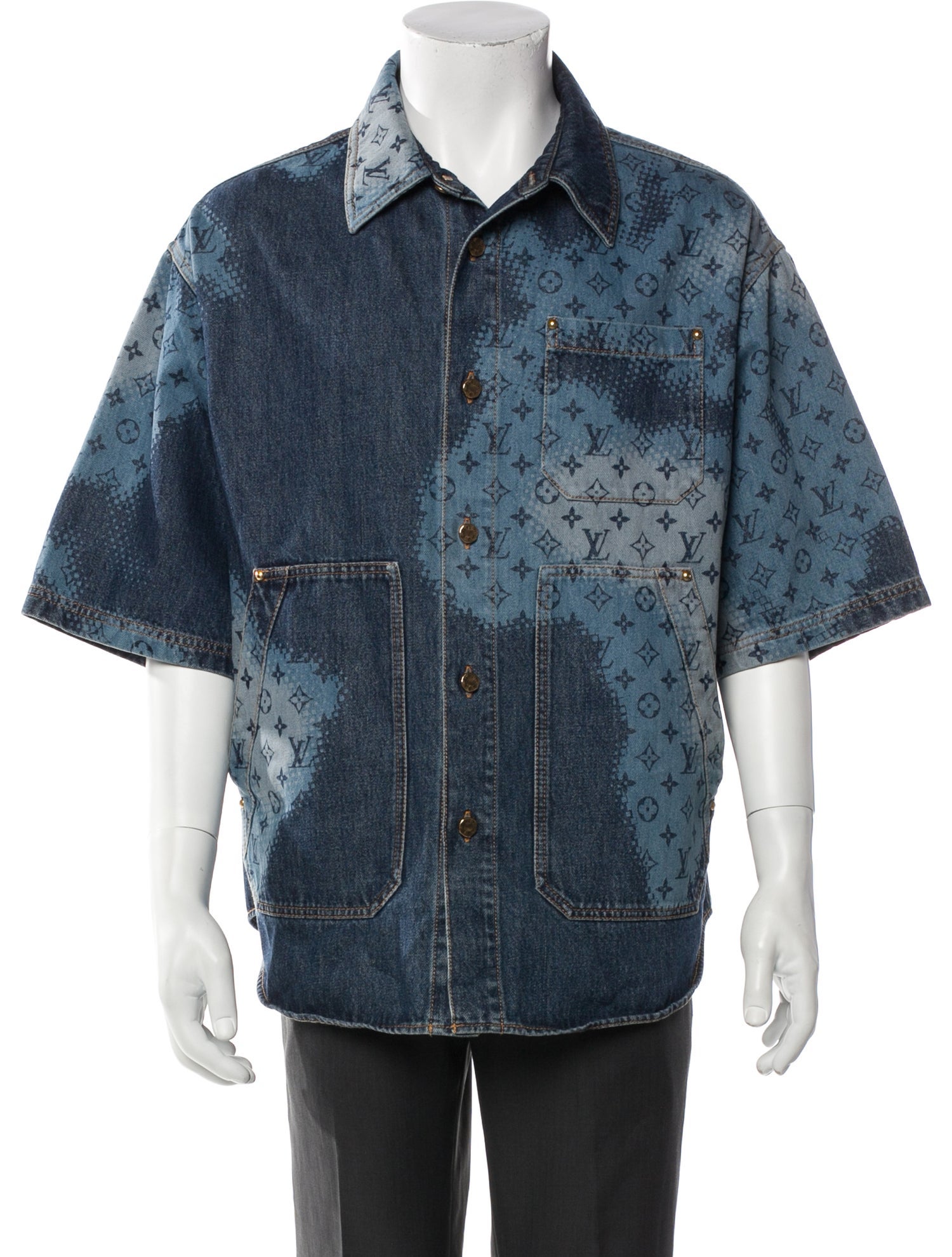 Louis Vuitton 2024 LV Monogram Denim Shirt