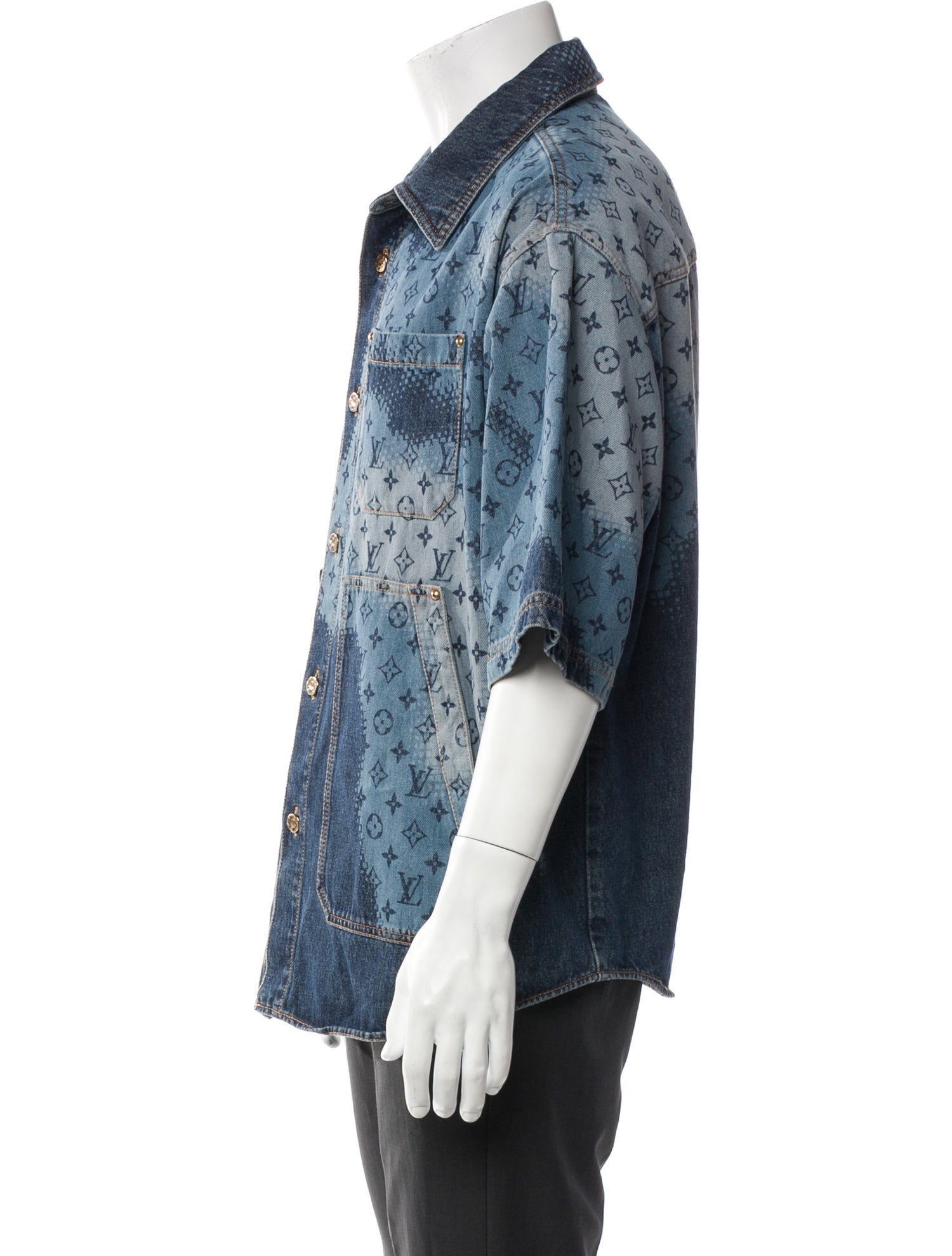 Louis Vuitton 2024 LV Monogram Denim Shirt