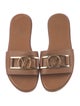 Louis Vuitton LV Monogram Leather Slides