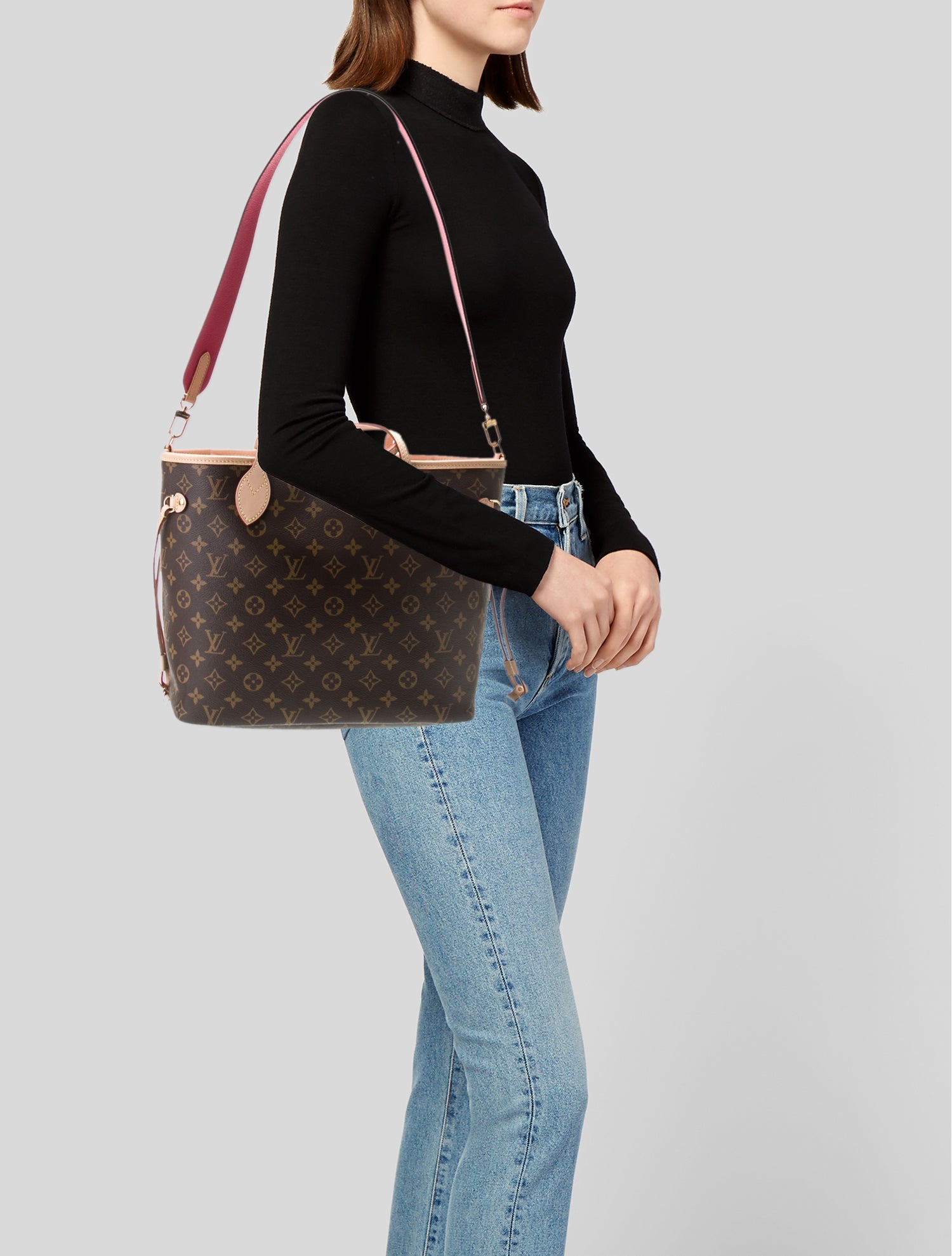 Louis Vuitton LV Monogram Neverfull Bandouliere Inside Out MM 2024