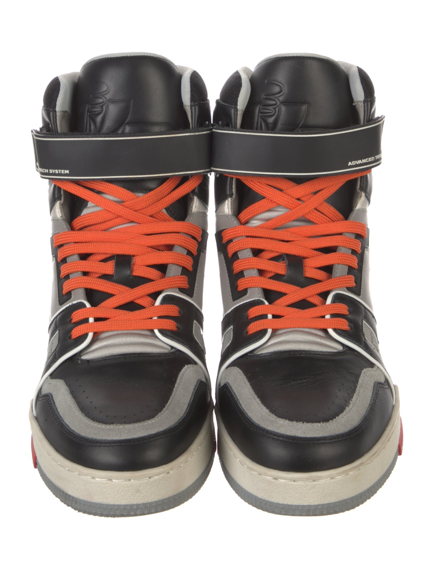 Louis Vuitton Leather Colorblock Pattern Sneakers