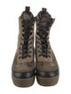 Louis Vuitton LV Monogram Suede Combat Boots