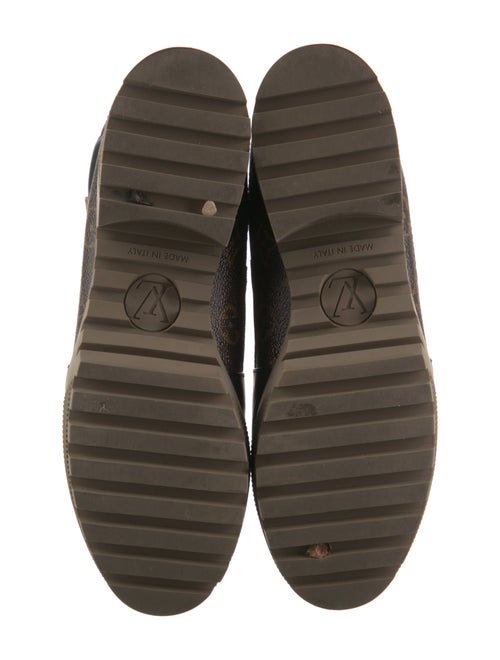 Louis Vuitton LV Monogram Suede Combat Boots