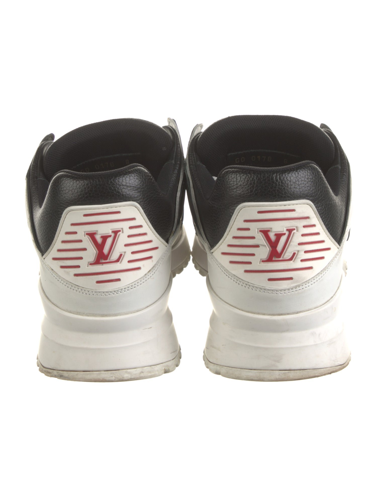 Louis Vuitton Leather Colorblock Pattern Sneakers