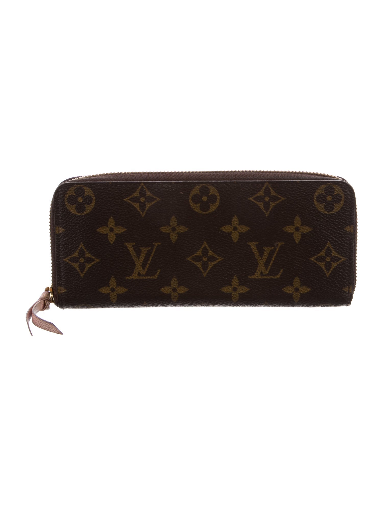 Louis Vuitton LV Monogram Coated Canvas Clemence Wallet