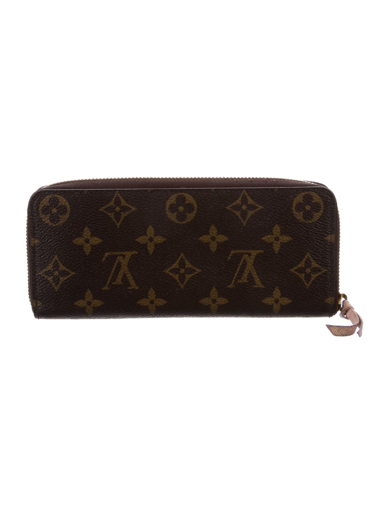 Louis Vuitton LV Monogram Coated Canvas Clemence Wallet