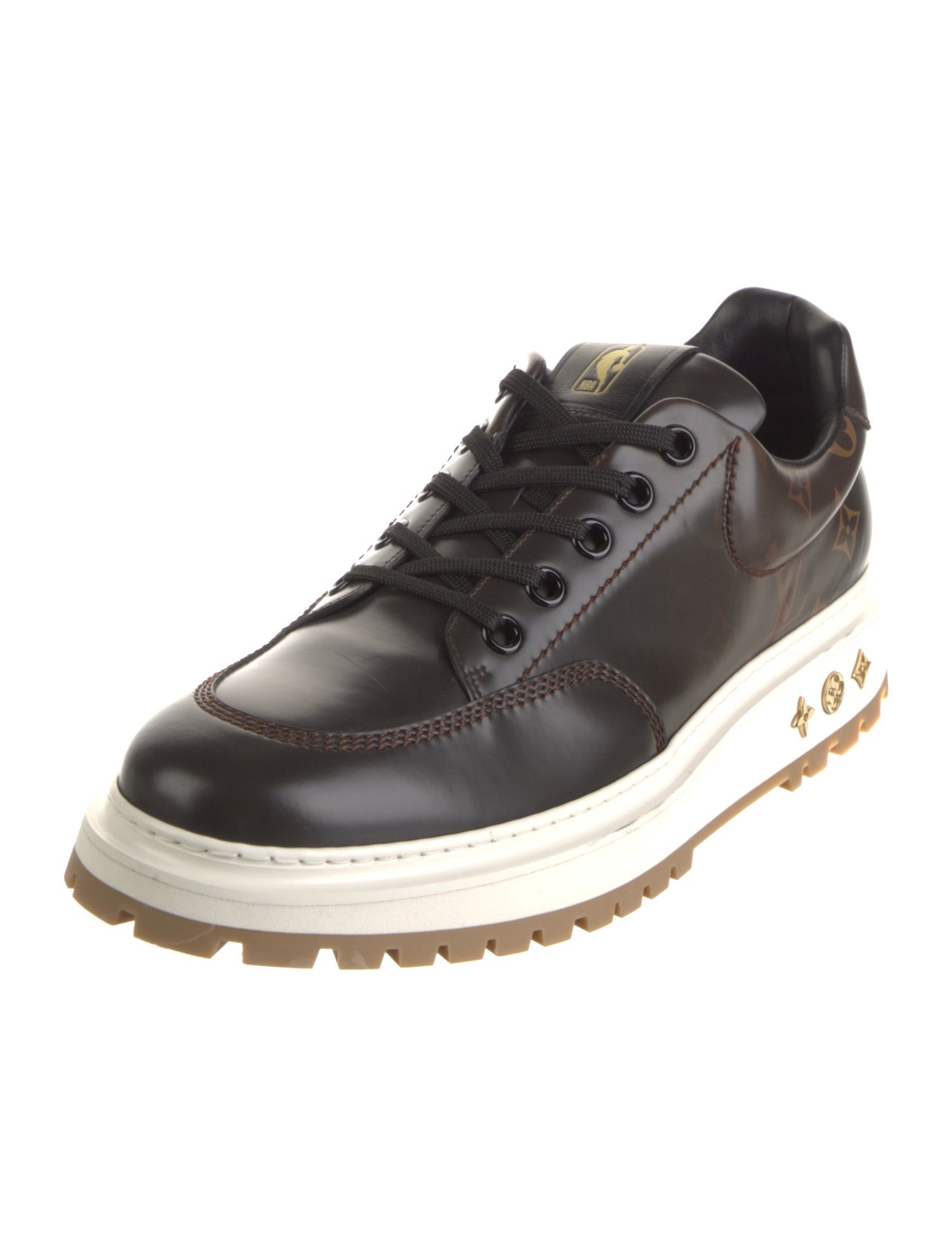 Louis Vuitton Monogram Pattern Leather Sneakers