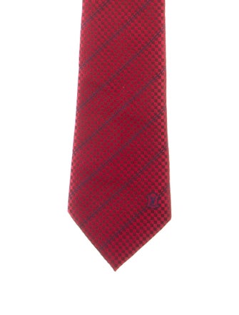 Louis Vuitton Pattern Print Silk Tie