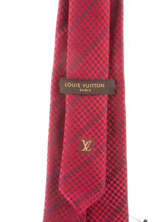 Louis Vuitton Pattern Print Silk Tie