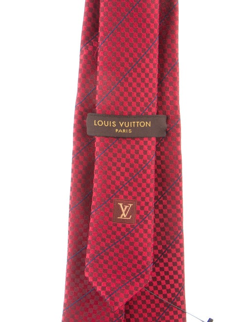 Louis Vuitton Pattern Print Silk Tie