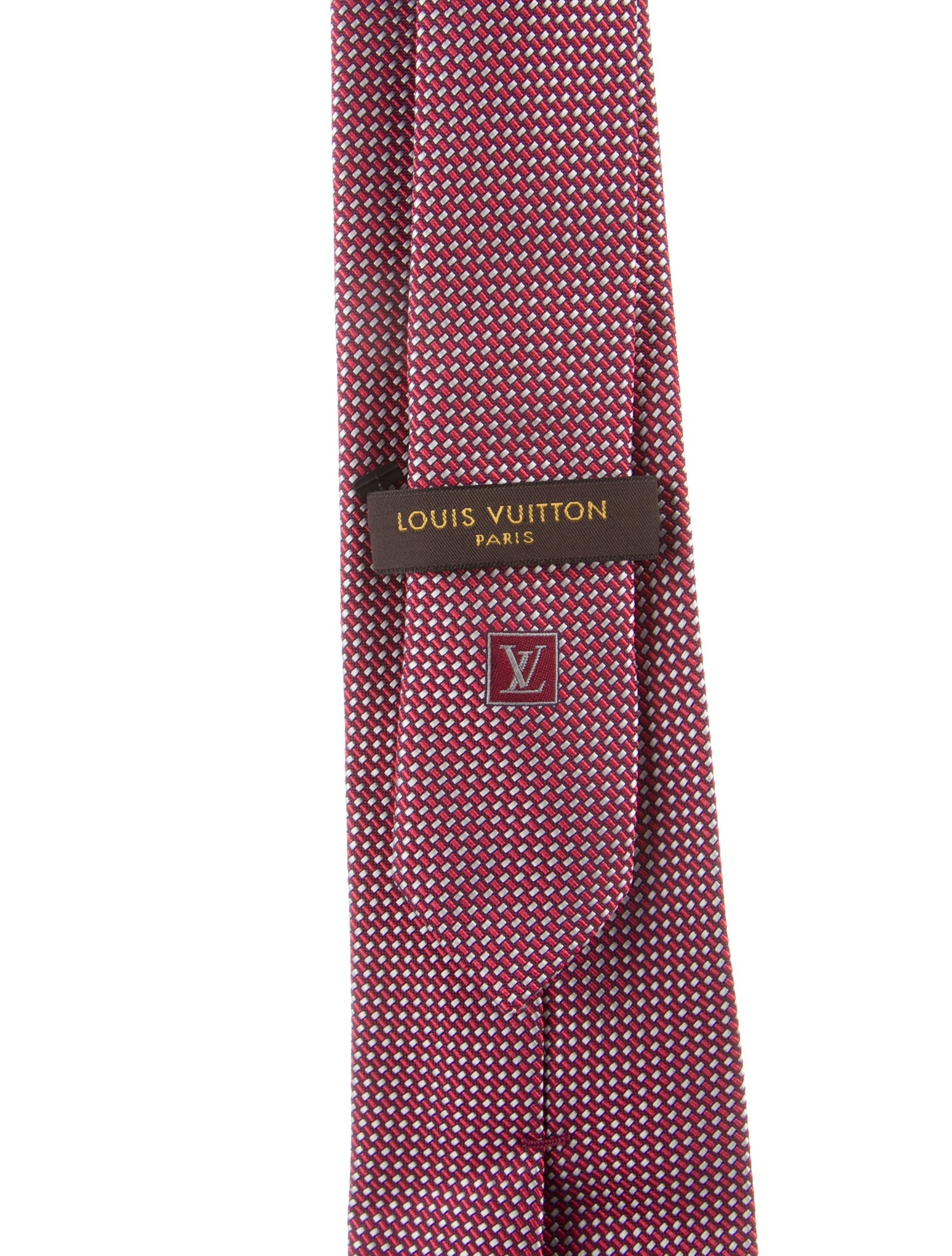 Louis Vuitton Pattern Print Silk Tie