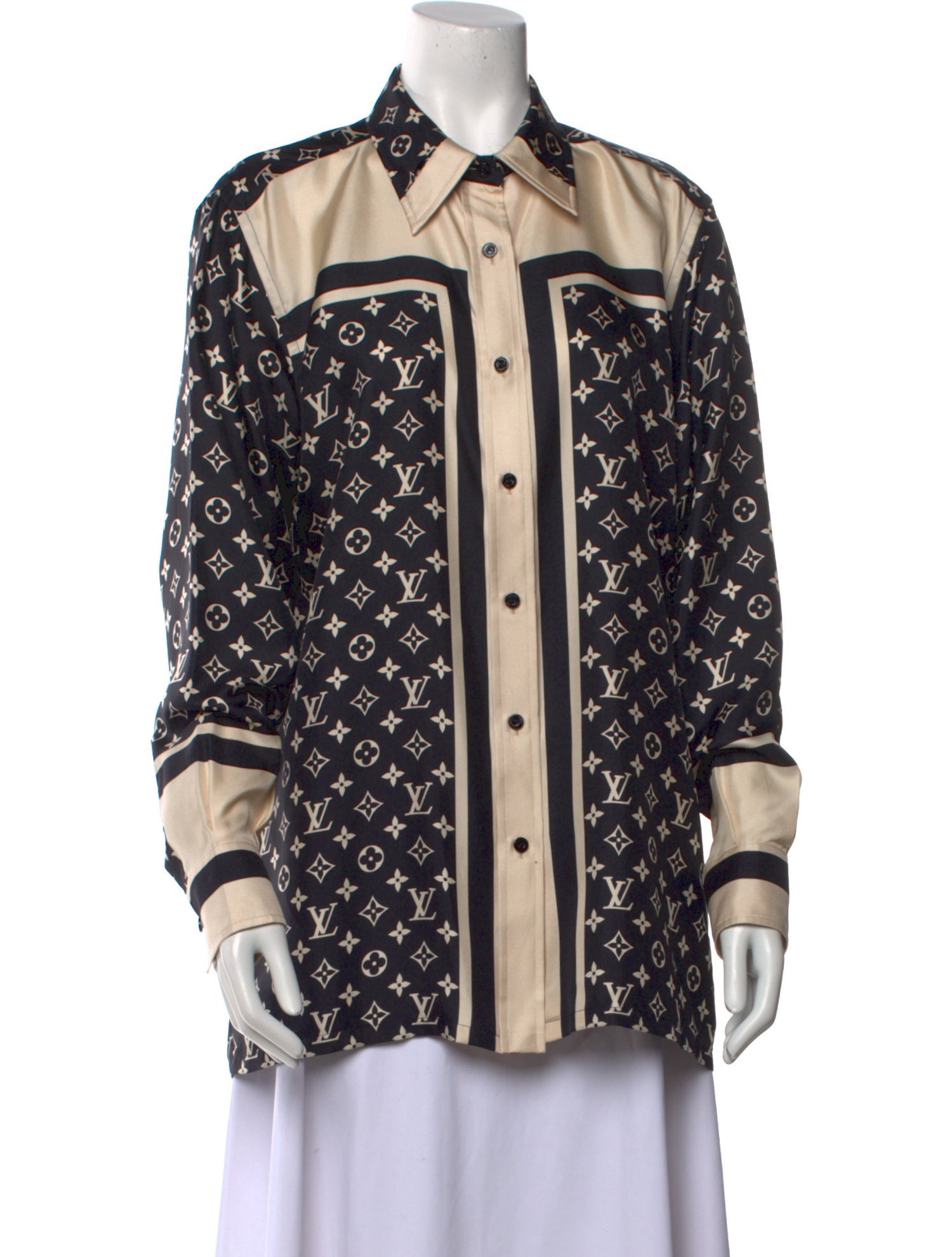 Louis Vuitton 2022 Silk Button-Up Top