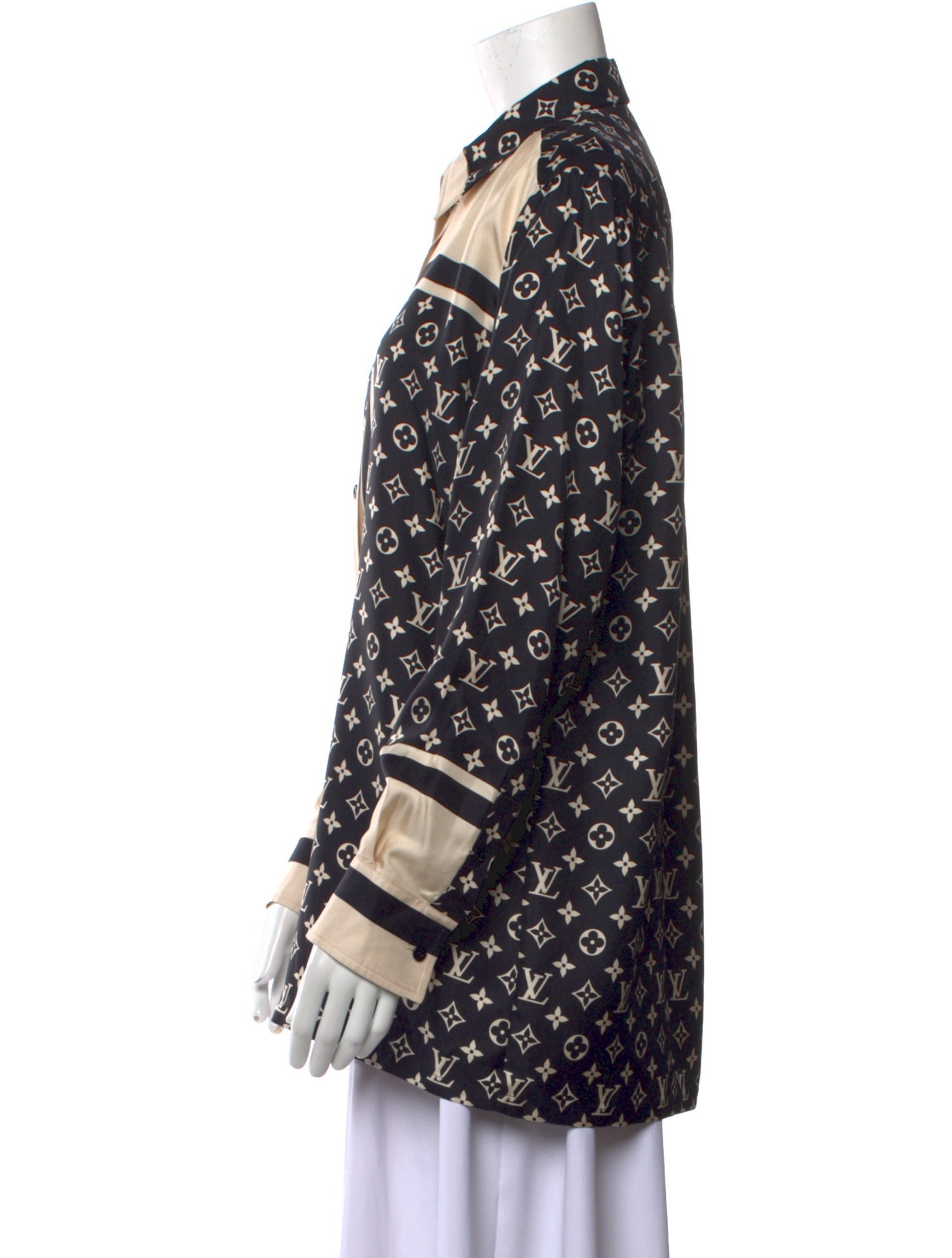 Louis Vuitton 2022 Silk Button-Up Top