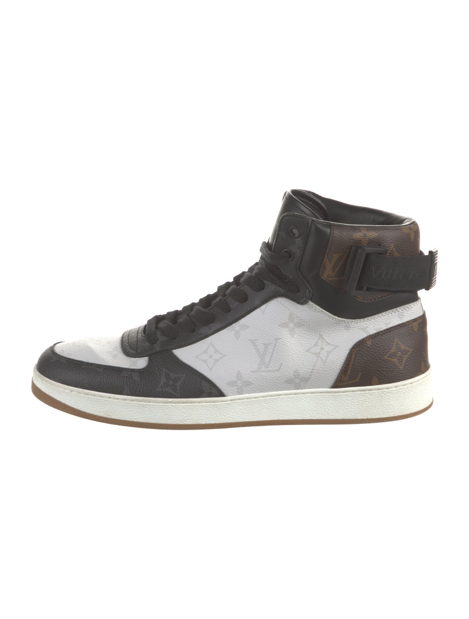 Louis Vuitton Monogram Pattern Leather Trim Embellishment Sneakers