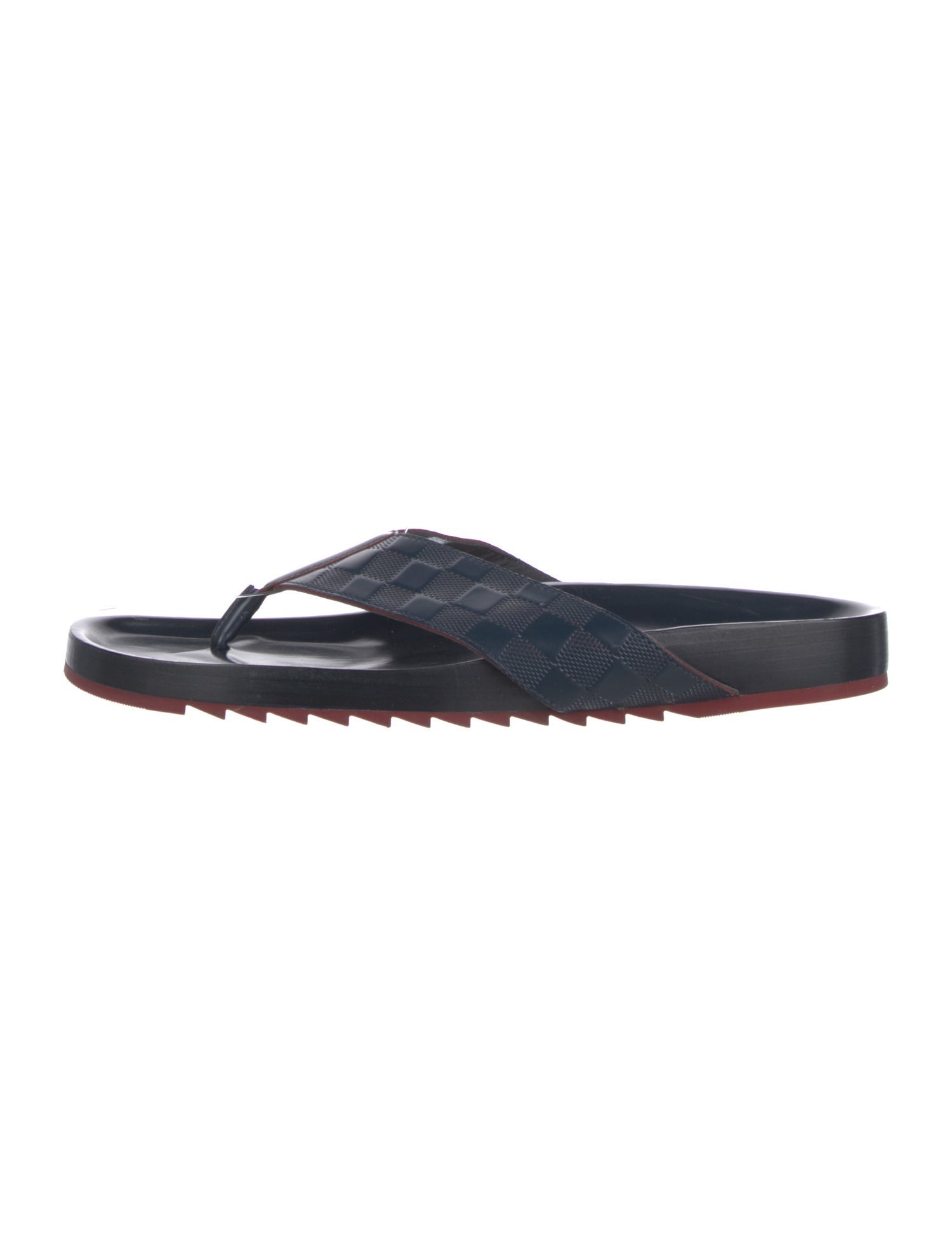 Louis Vuitton Damier Infini Leather Flip Flops