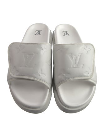 Louis Vuitton LV Monogram Leather Slides