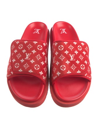 Louis Vuitton LV Monogram Terry Cloth Slides