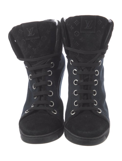 Louis Vuitton LV Monogram Canvas Lace-Up Boots