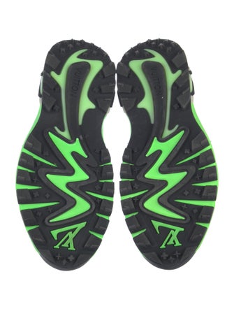 Louis Vuitton Suede Printed Athletic Sneakers