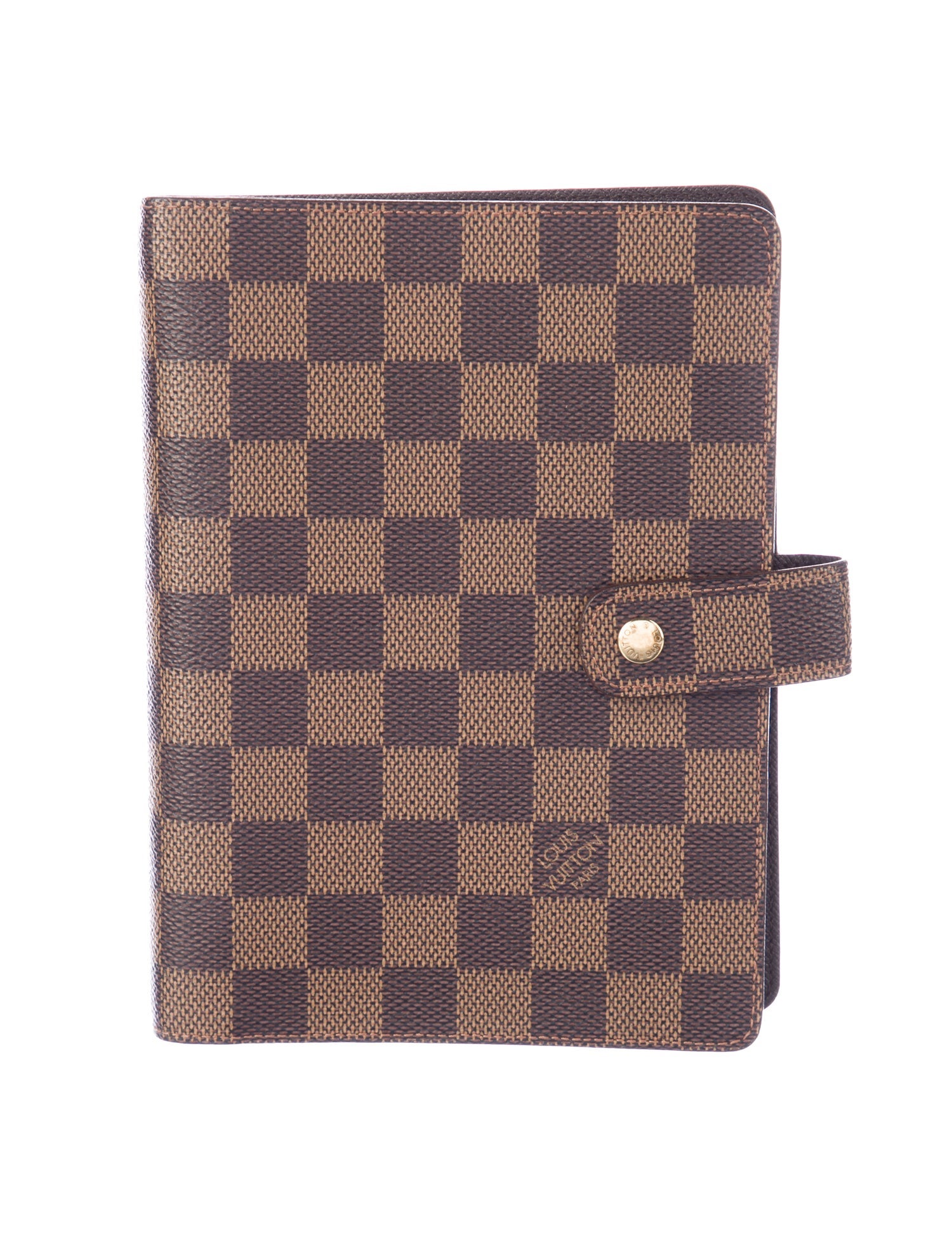 Louis Vuitton Damier Ebene Medium Ring Agenda Cover