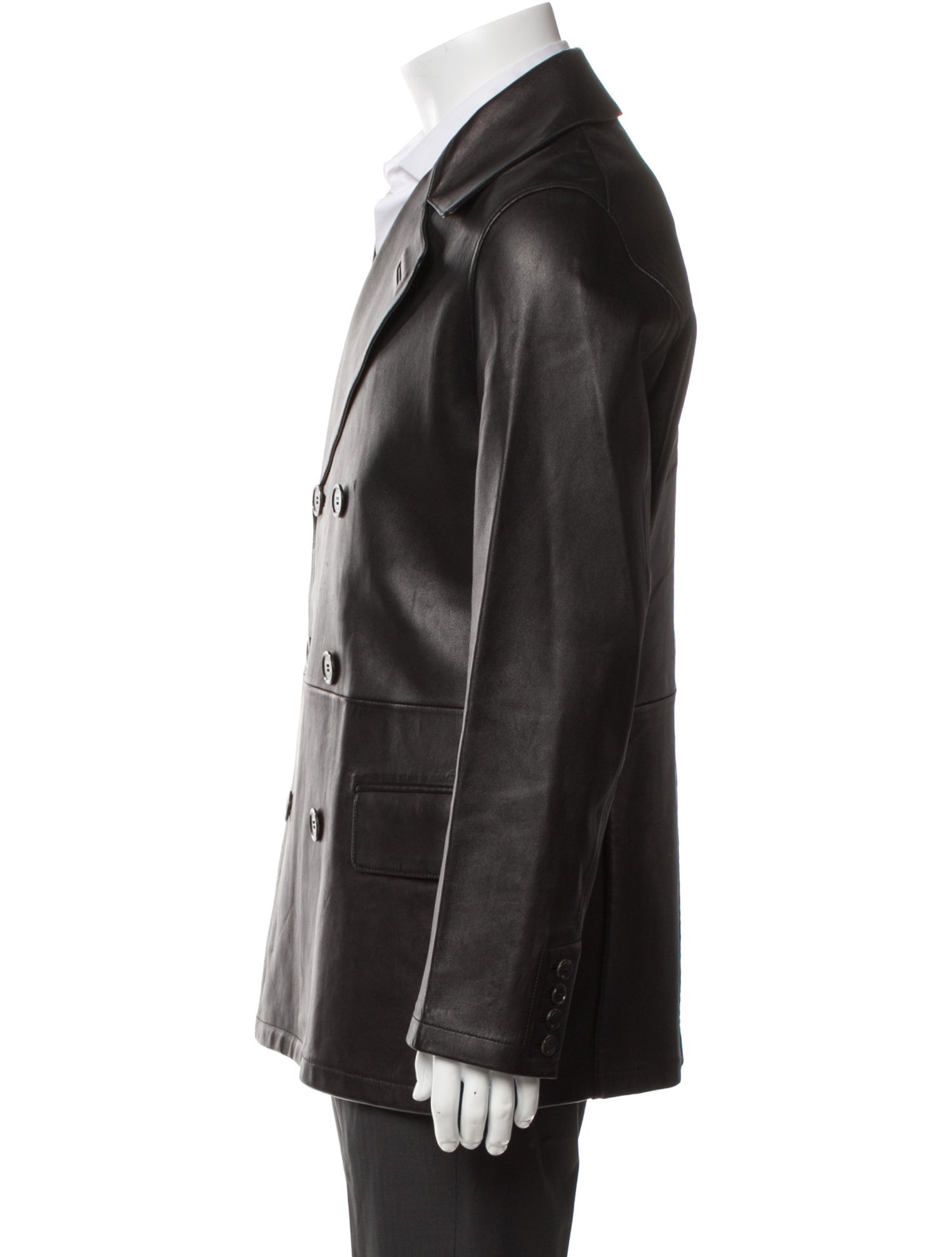 Louis Vuitton 2000's Lambskin Peacoat