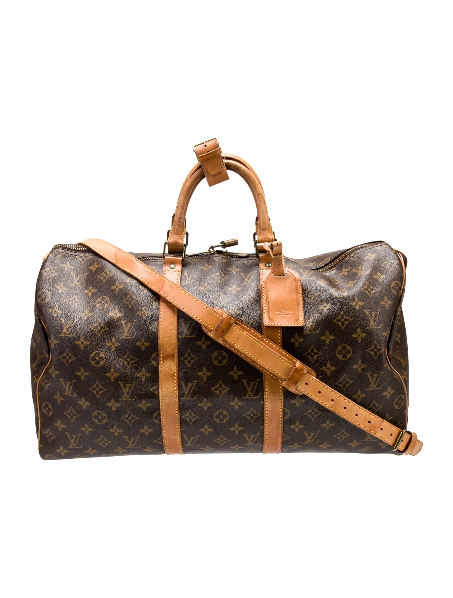 Louis Vuitton LV Monogram Keepall Bandouliere 50 Vintage