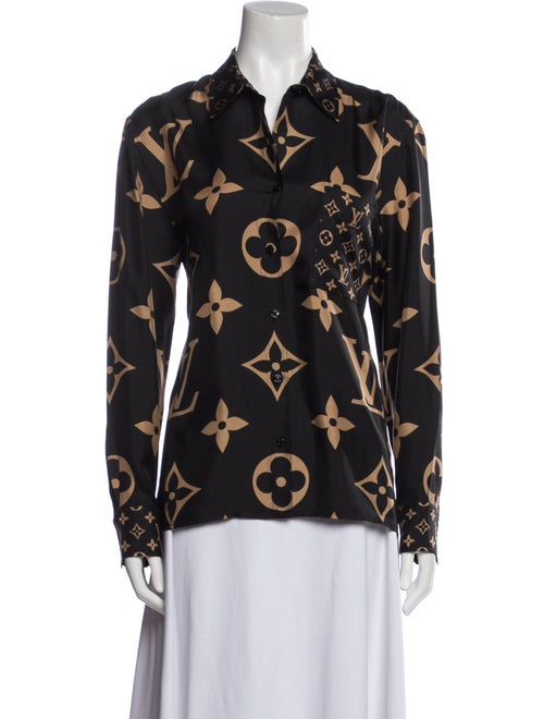 Louis Vuitton 2021 Silk Button-Up Top