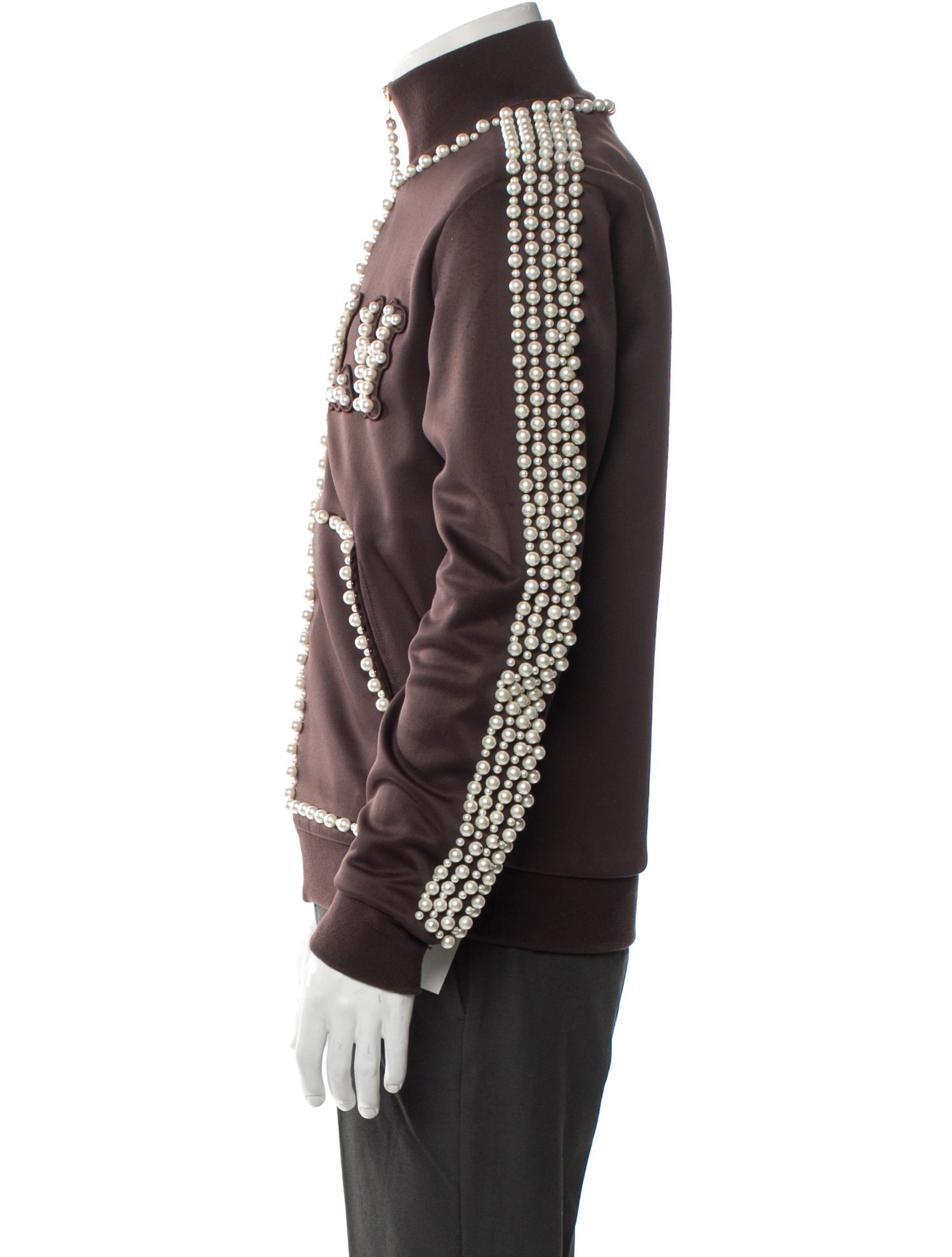 Louis Vuitton 2024 Faux Pearl Accents Jacket w/ Tags