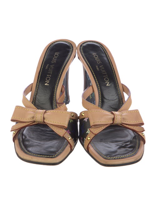 Louis Vuitton LV Monogram Leather Slides