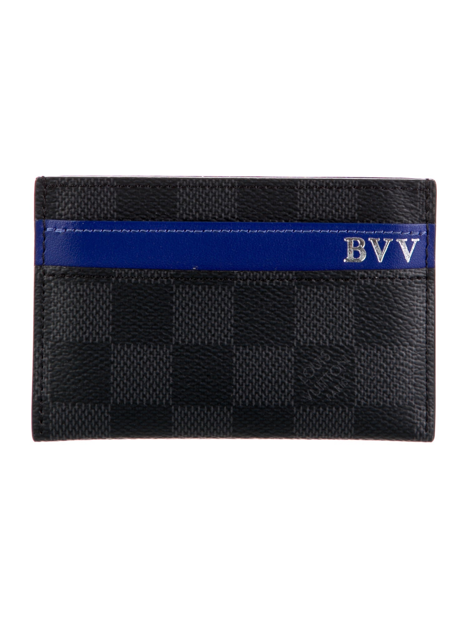 Louis Vuitton Damier Graphite Pattern Coated Canvas Card Case - Black ...