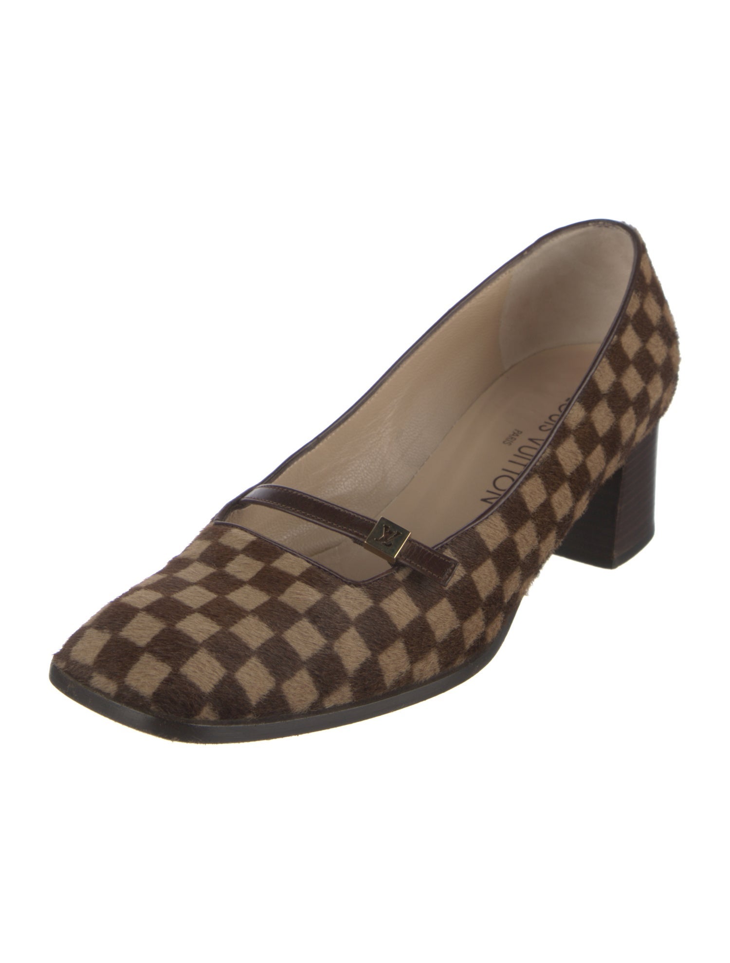 Louis Vuitton Ponyhair Printed Pumps