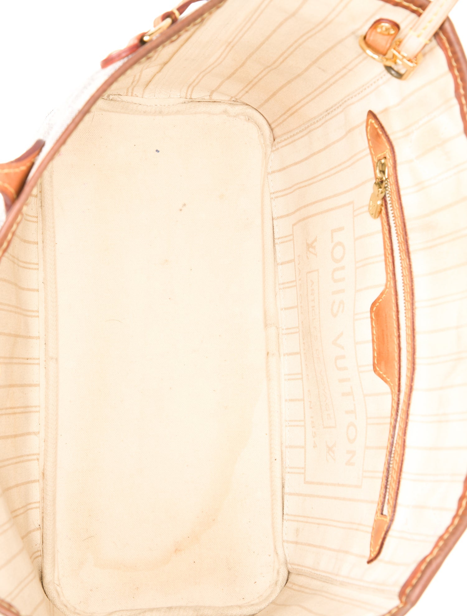 Louis Vuitton Damier Azur Neverfull w/Pouch PM