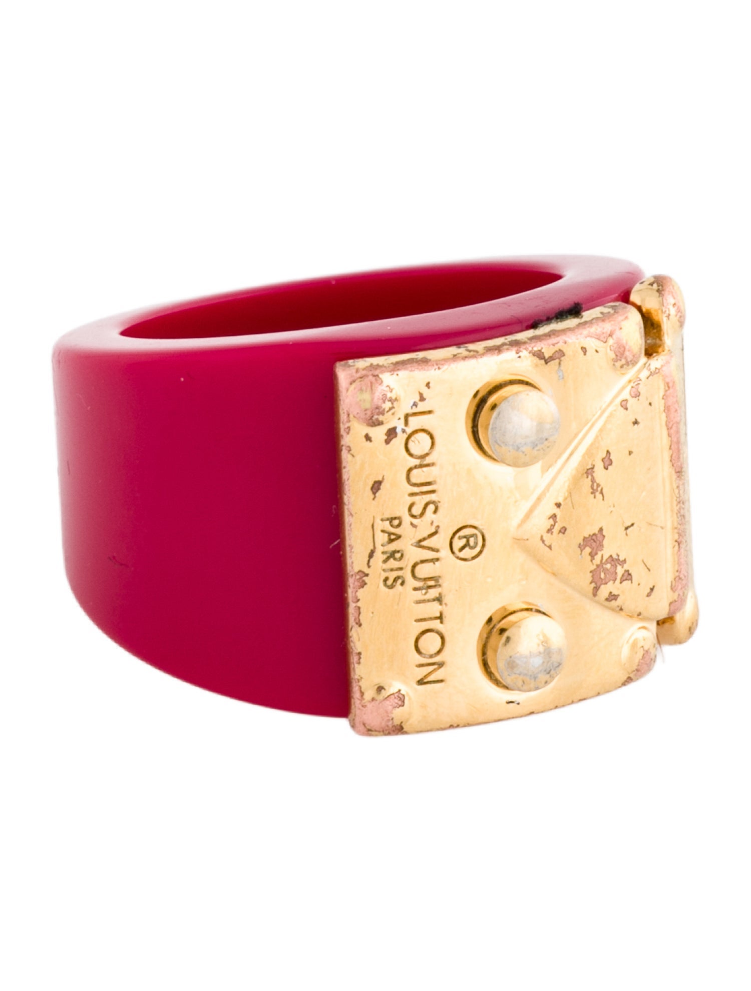 Louis Vuitton Resin Lock Me Band Ring