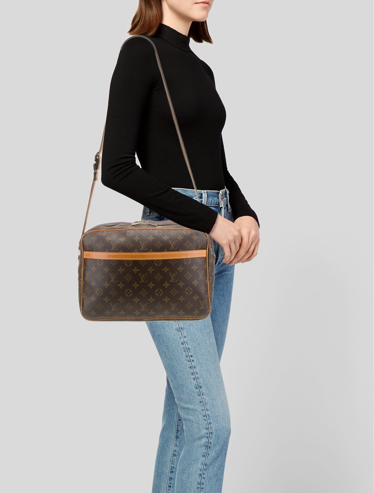 Louis Vuitton LV Monogram Reporter GM Vintage