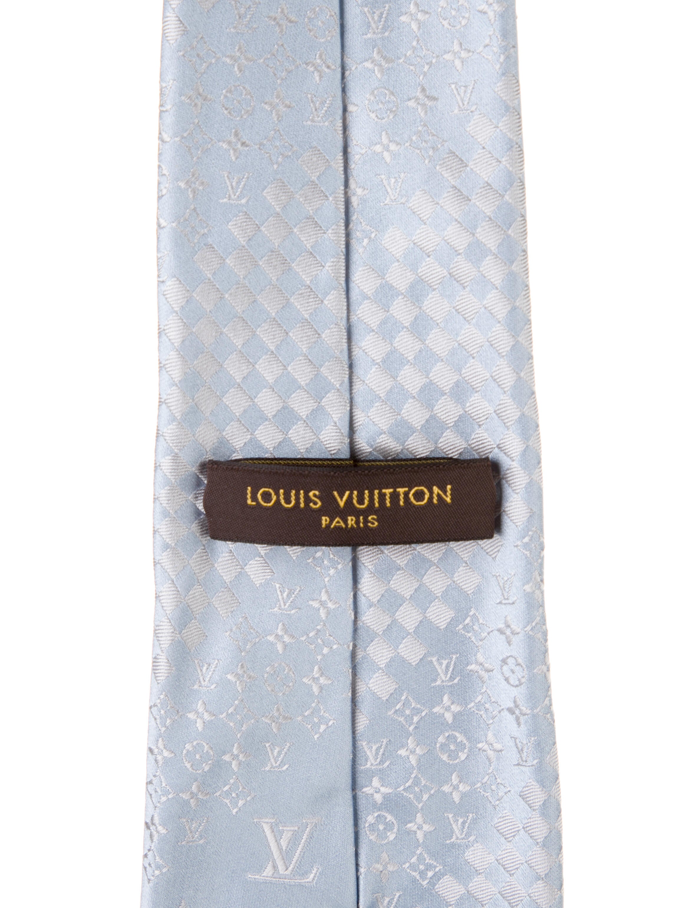 Louis Vuitton Pattern Print Silk Tie