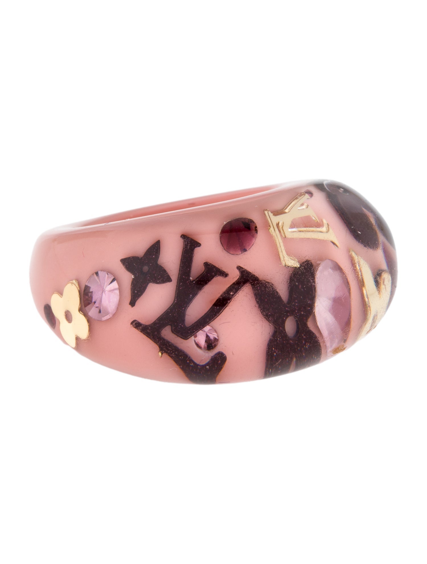 Louis Vuitton Crystal & Resin Inclusion Ring