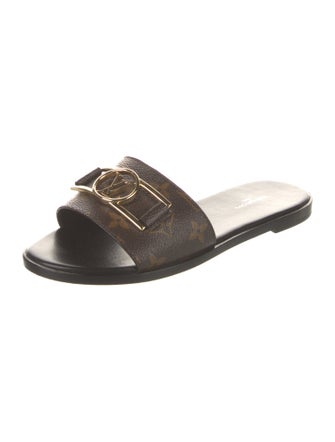 Louis Vuitton Monogram Pattern Slides