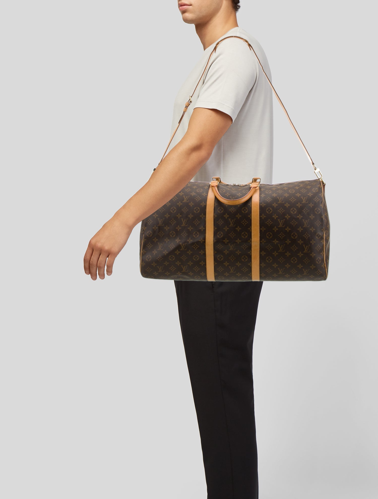 Louis Vuitton LV Monogram Keepall Bandouliere 60 Vintage
