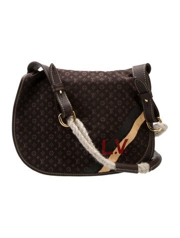 Louis Vuitton Crossbody Bags Monogram Mini Lin Initiales Amman Bag Vintage