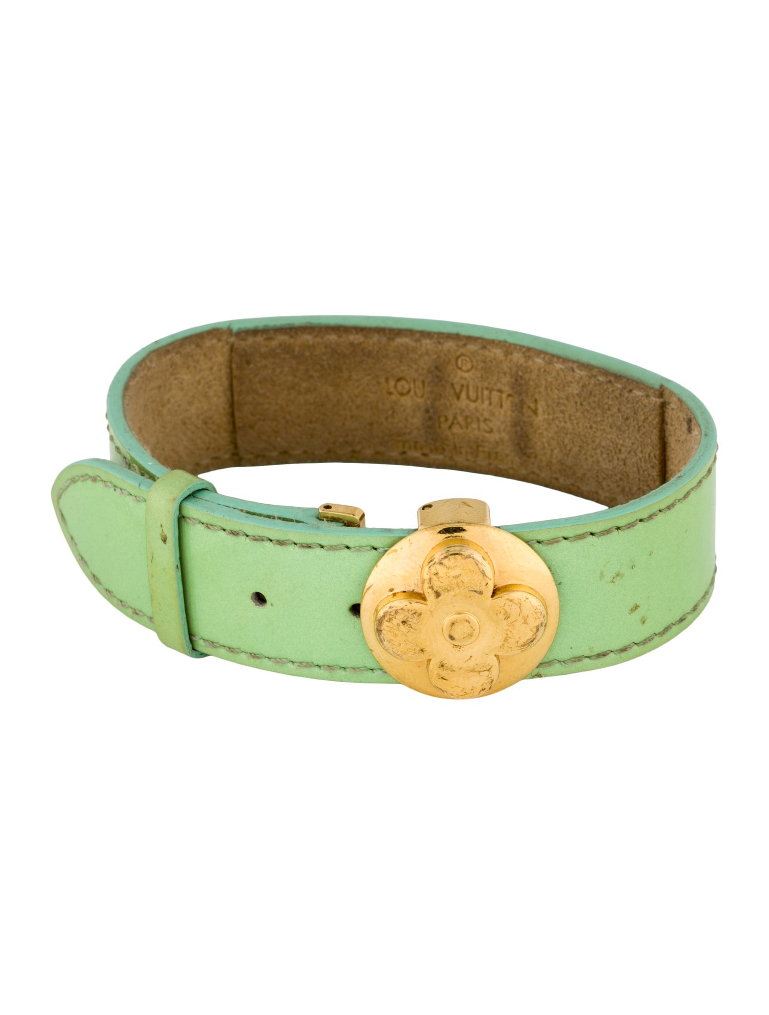 Louis Vuitton Leather Monogram Wish Wrap Bracelet