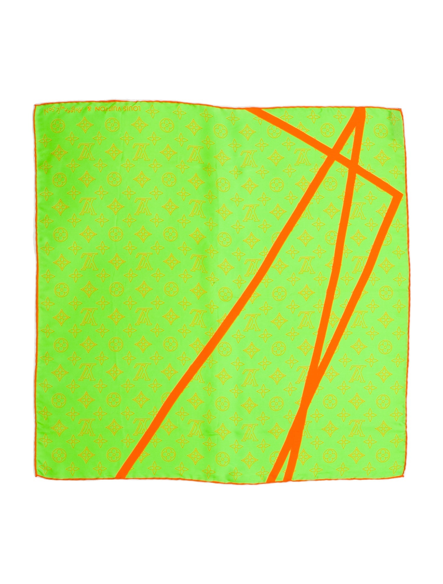 Louis Vuitton x Robert Wilson 'Fluo' Silk Scarf