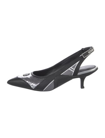 Louis Vuitton 2022 LV Monogram Slingback Pumps