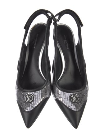 Louis Vuitton 2022 LV Monogram Slingback Pumps