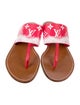 Louis Vuitton Escale Pattern Leather T-Strap Sandals